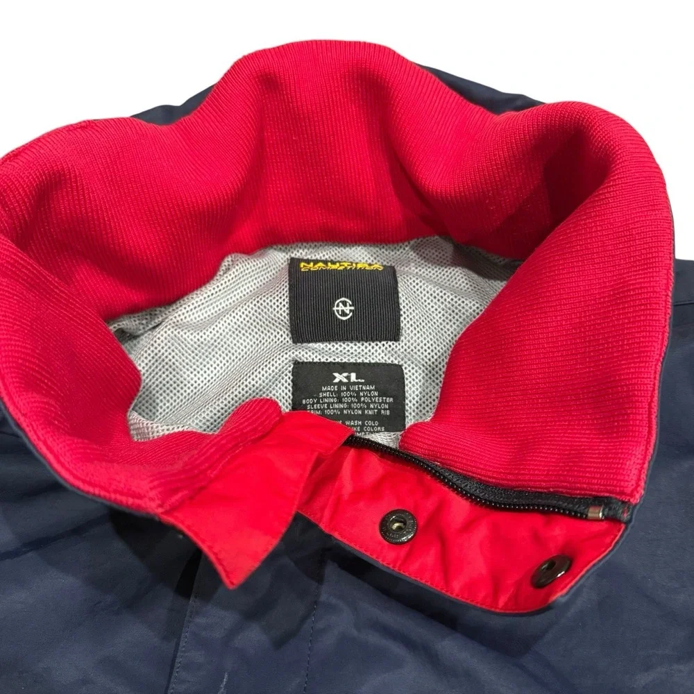 Nautica Competition Lined Jacket Mens XL Blue Sailing Gear Zip Up